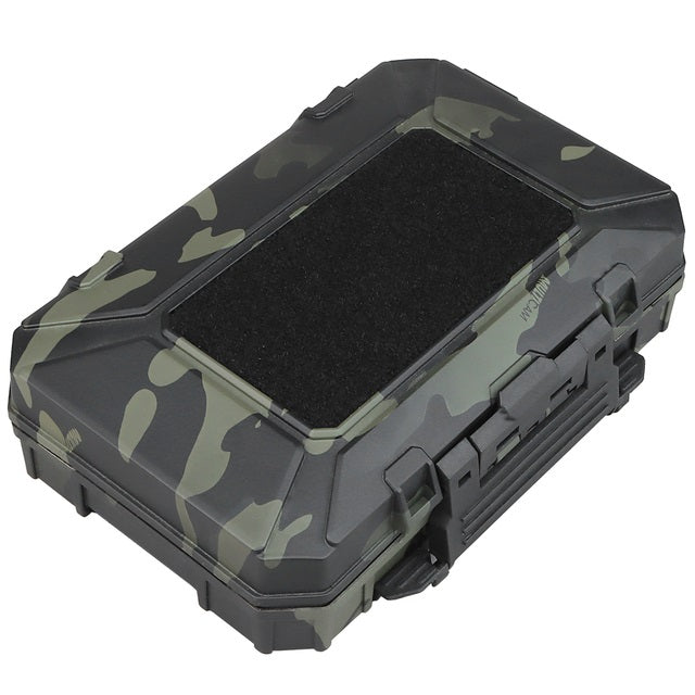 Tactical Equipment Storage Box Foam Padded Gun Safety Hard Shell Carry Case 7.7in