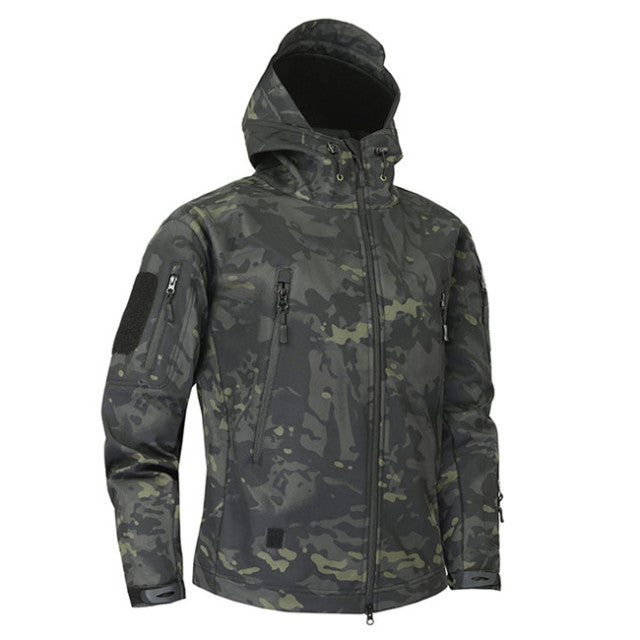 Tactical Mens Windbreaker Winter Thermal Fleece Jacket