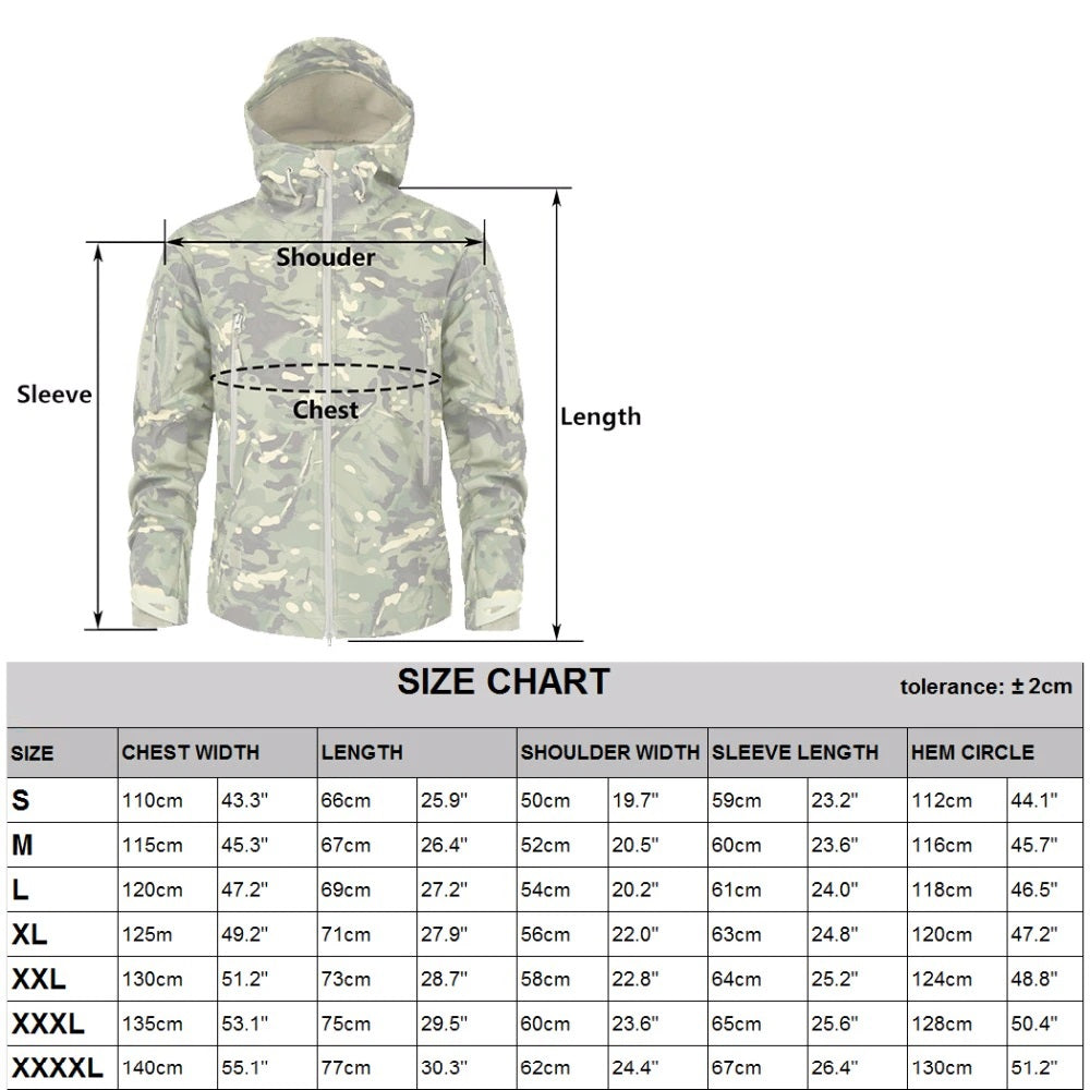 Tactical Mens Windbreaker Winter Thermal Fleece Jacket