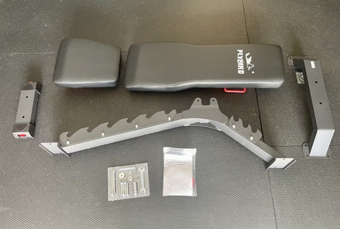 Items in Flybird Pro Weight Bench Package