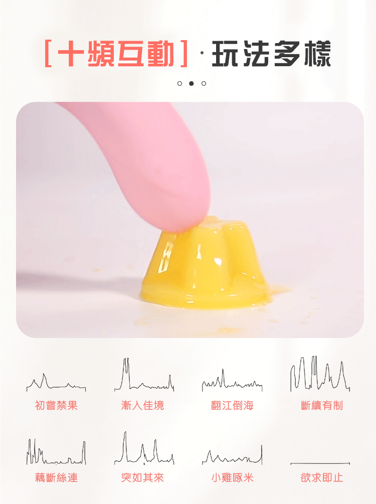 多段震頻刺激自慰棒