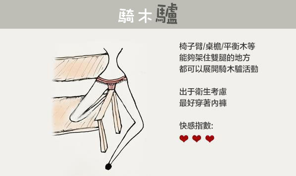 處女自慰第3式:騎木馬