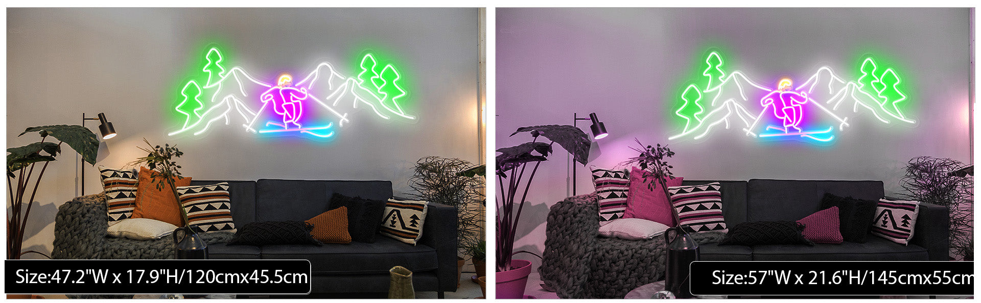 Multi-color Ski Neon Lights