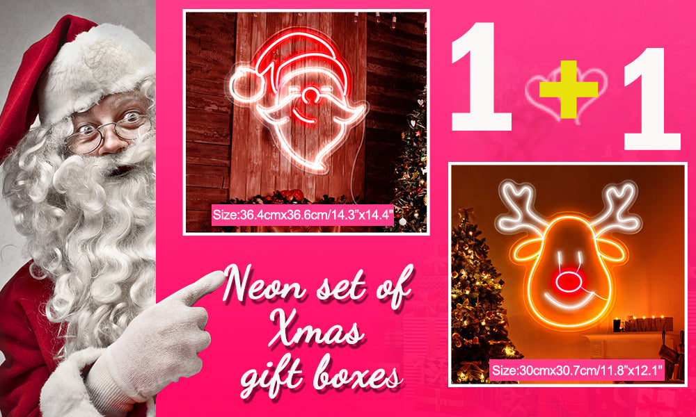 Merry christmas&Santa Claus hat neon light
