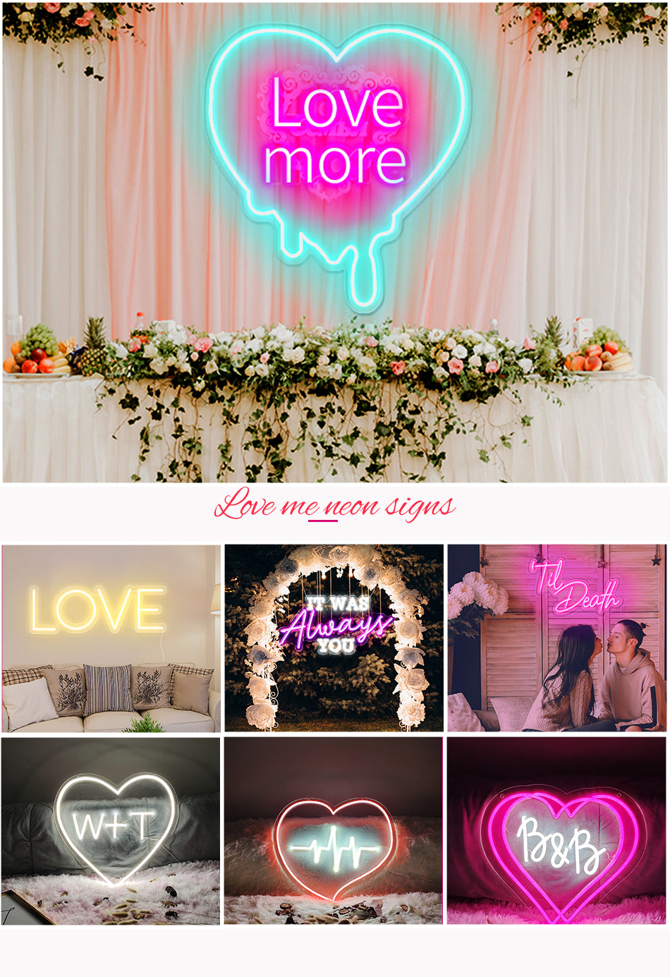 love more neon sign