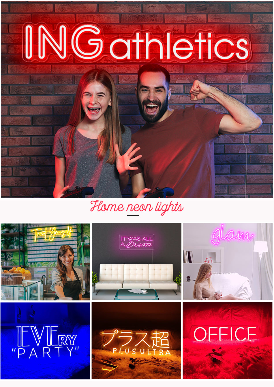 ING athletics neon lights
