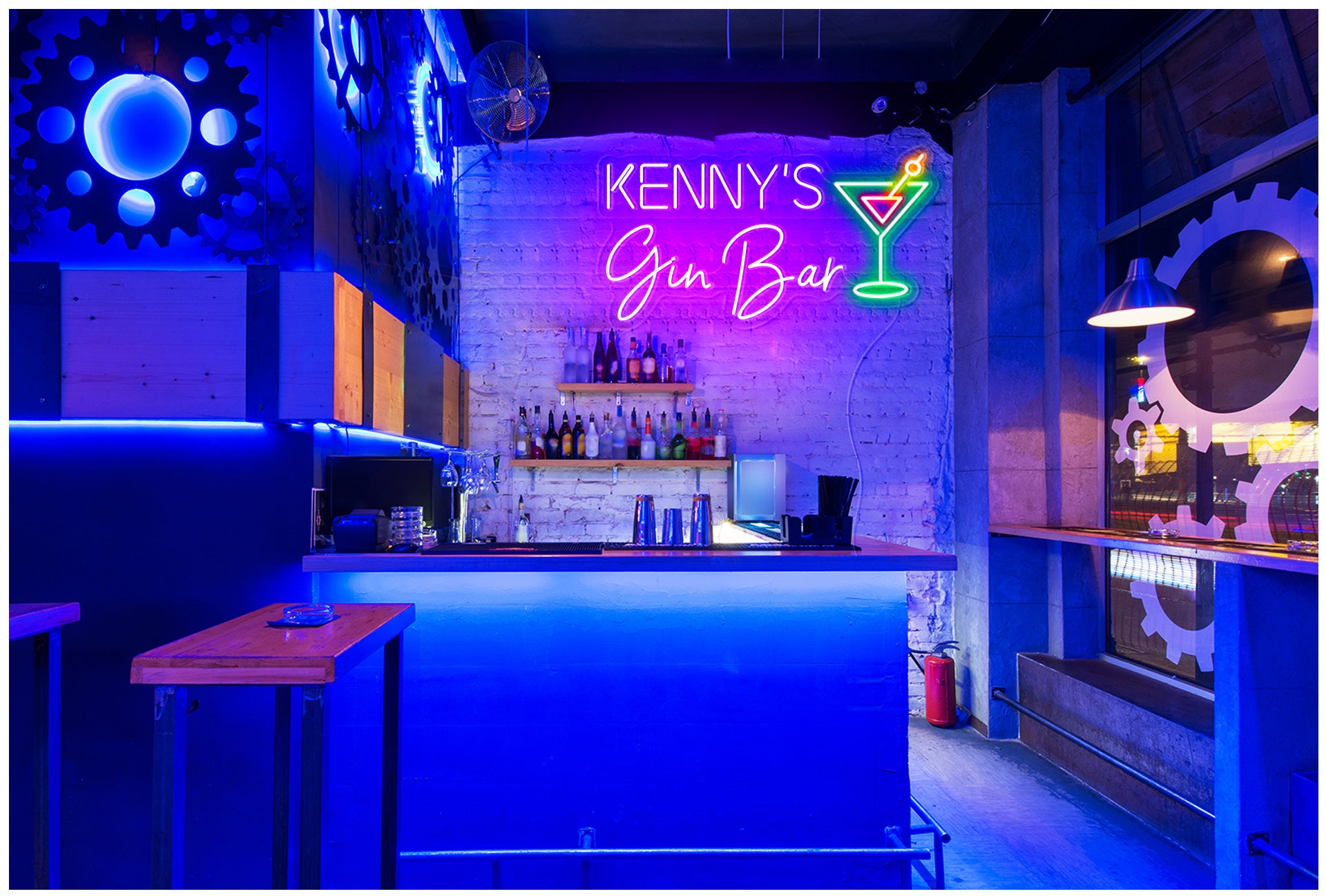 Custom frirst name Gin Bar