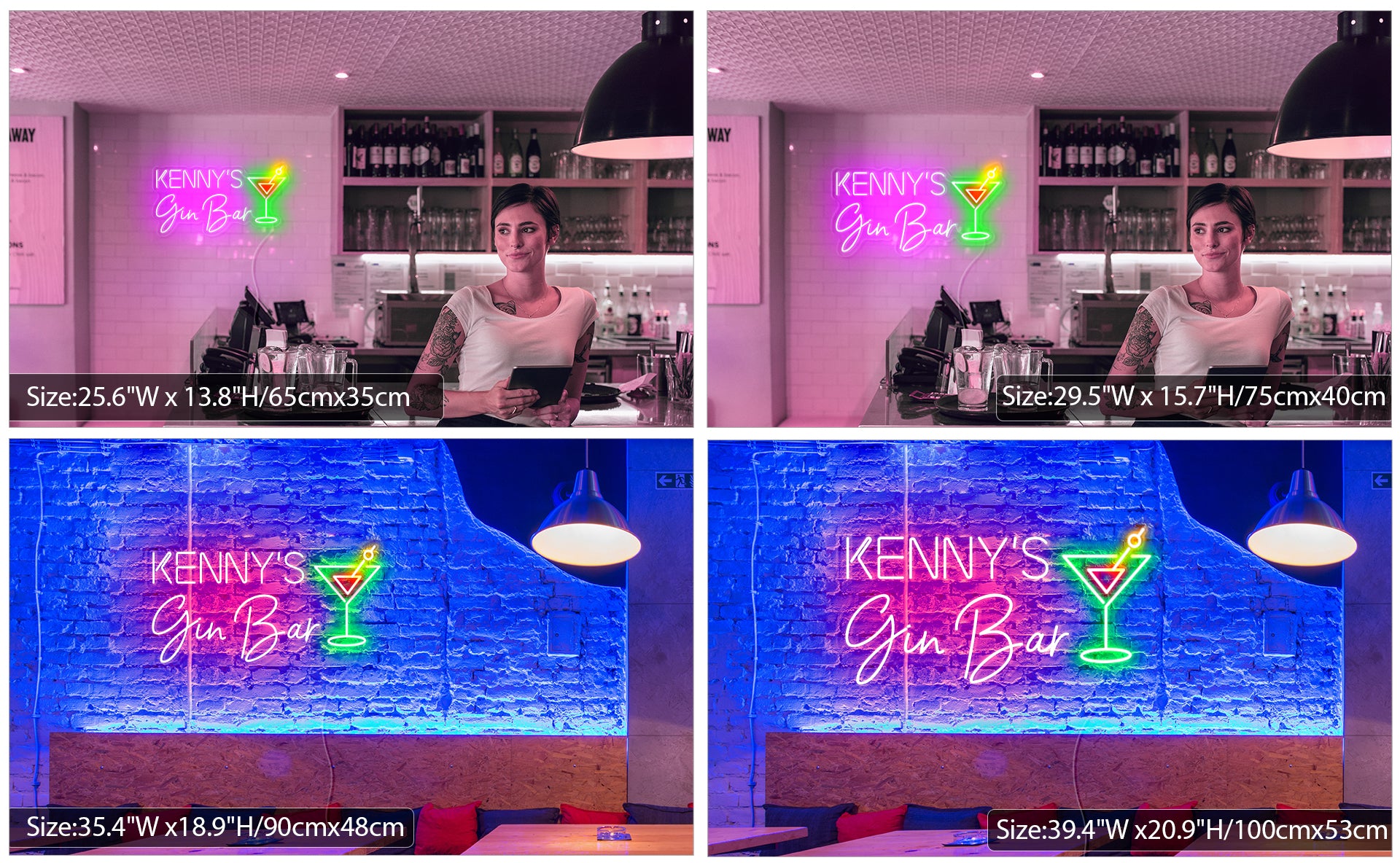 Custom frirst name Gin Bar