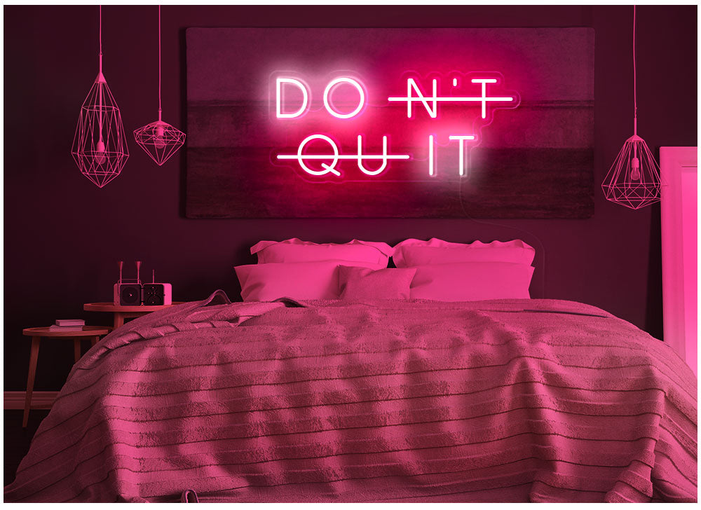 DON'T QUIT Gym neon lights