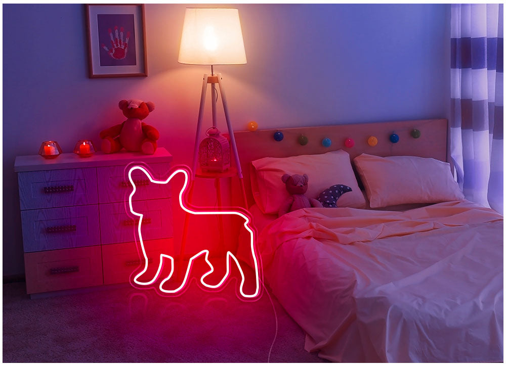 French Bulldog neon lamp