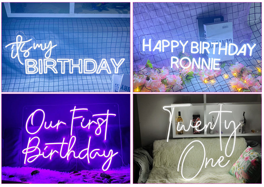 birthday sign style