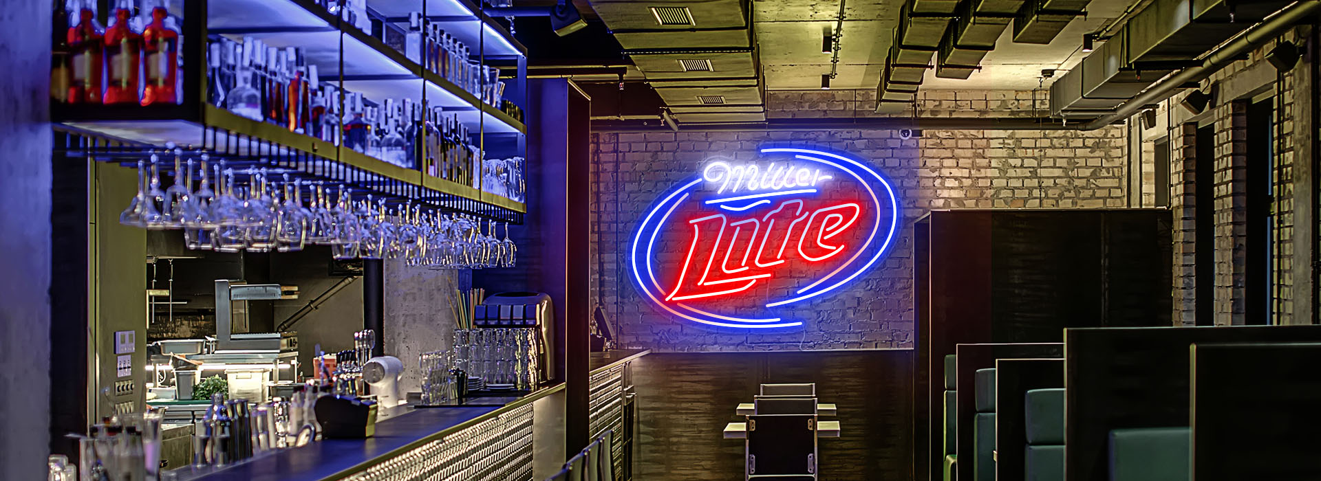 Colourful Miller Lite Neon sign