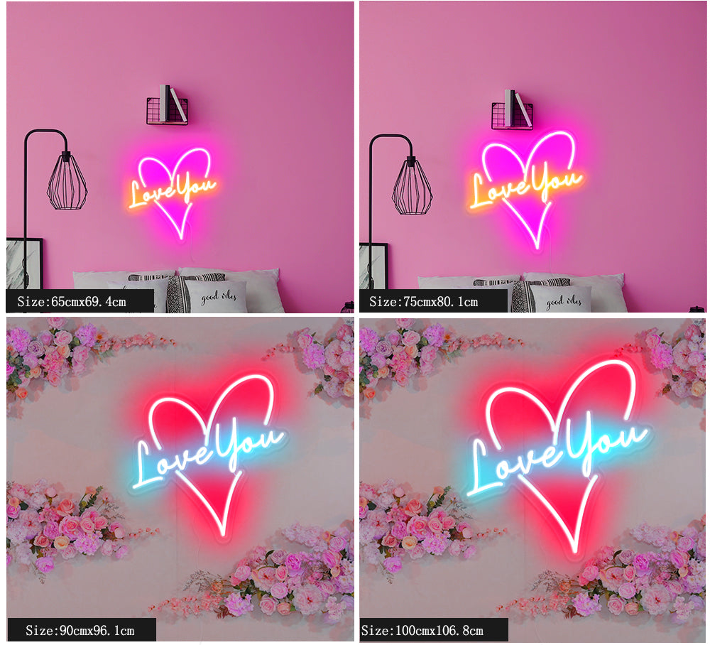 I Want my time with you neon signs
