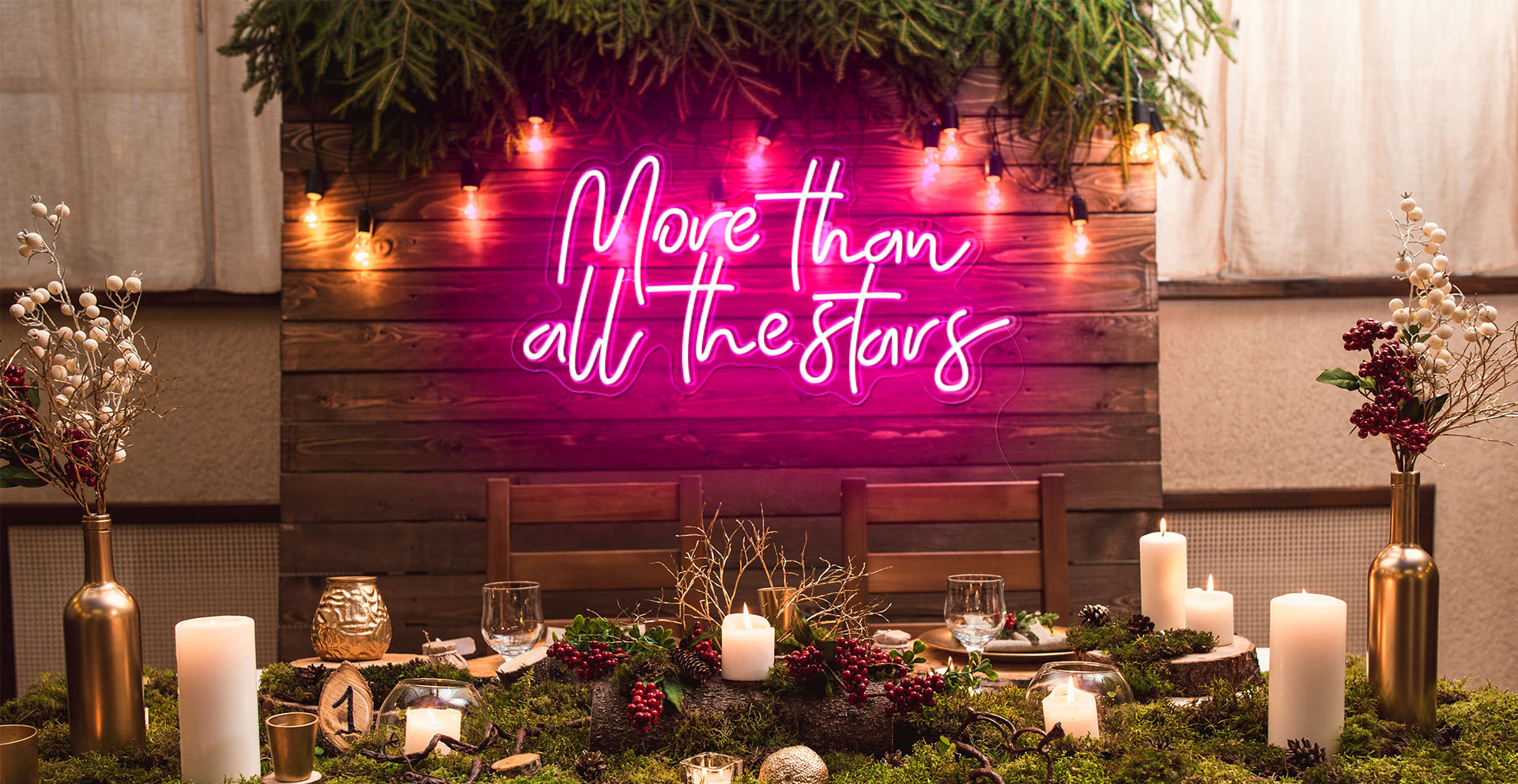 more than all the star neon sign