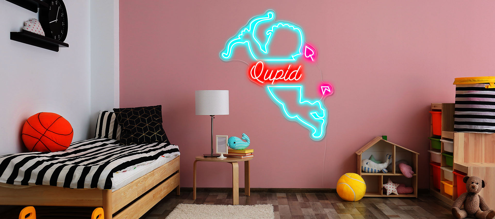 Cupid neon sign
