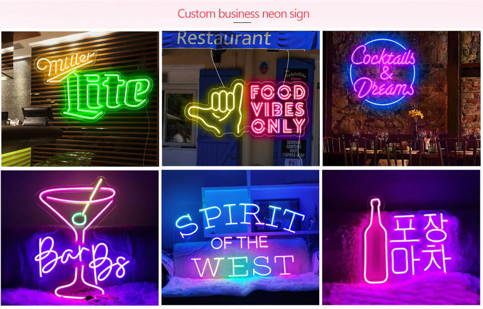 Red Miller. Sign Miller Light Neon Beer Signs