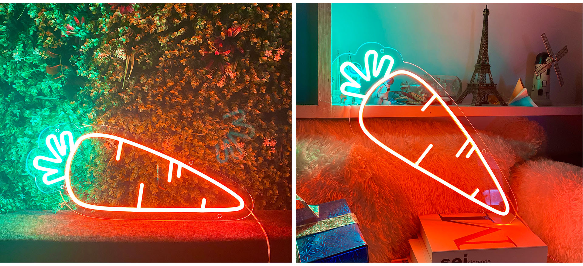 Carrot neon sign