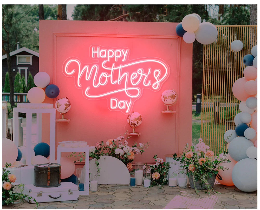 happy mother's day neon light