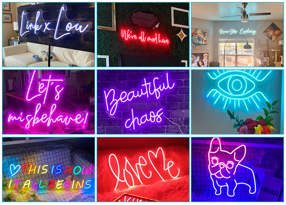 home neon wall art