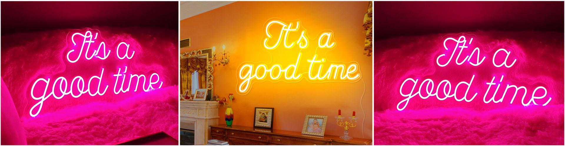 it's a good time neon light sign