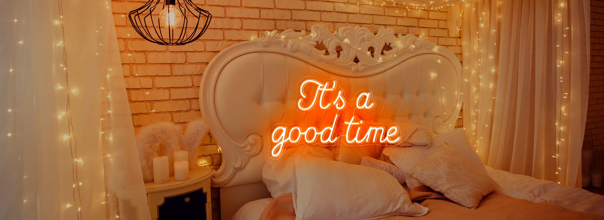 it's a good time neon sign