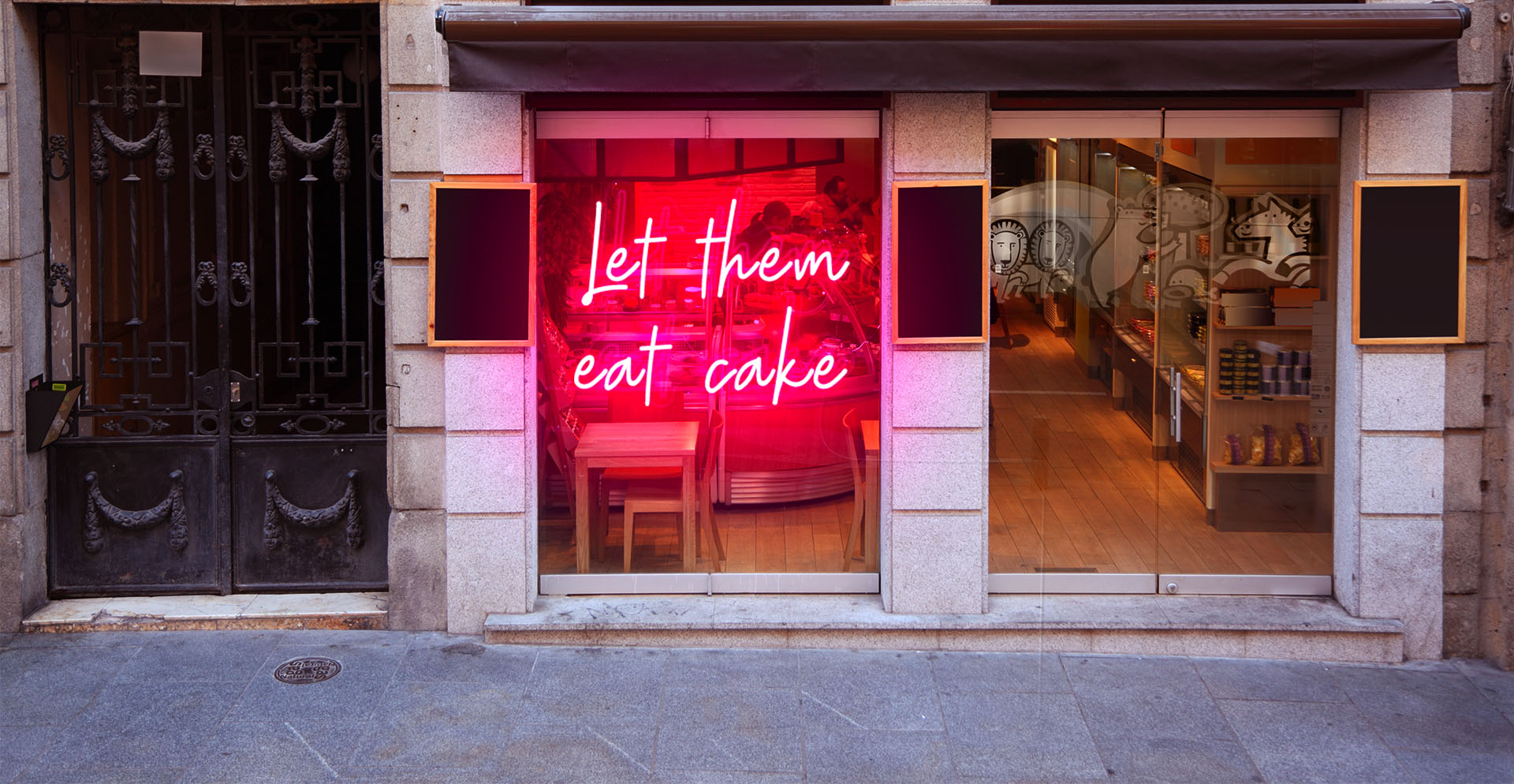 Let them eat cake neon light
