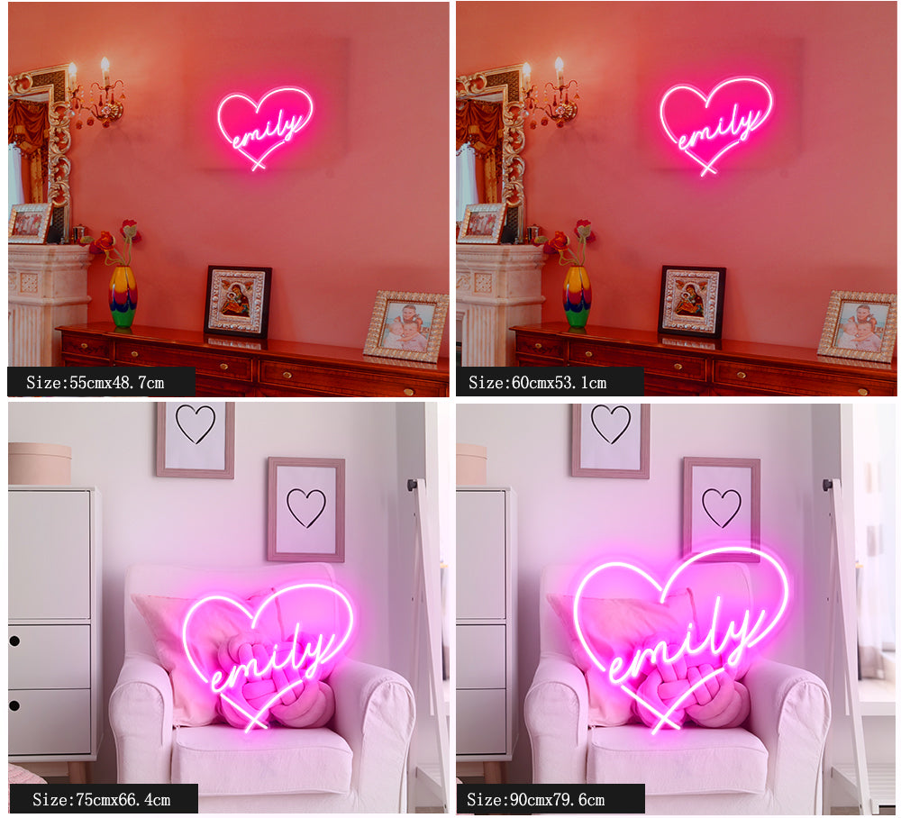 I Want my time with you neon signs