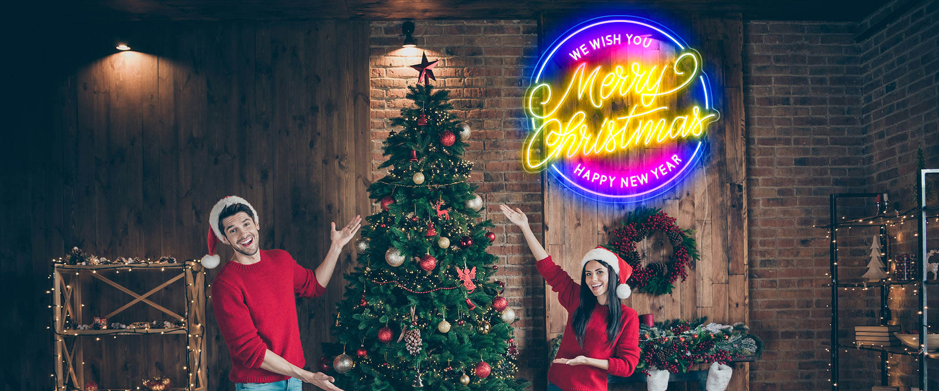 christmas neon light sign