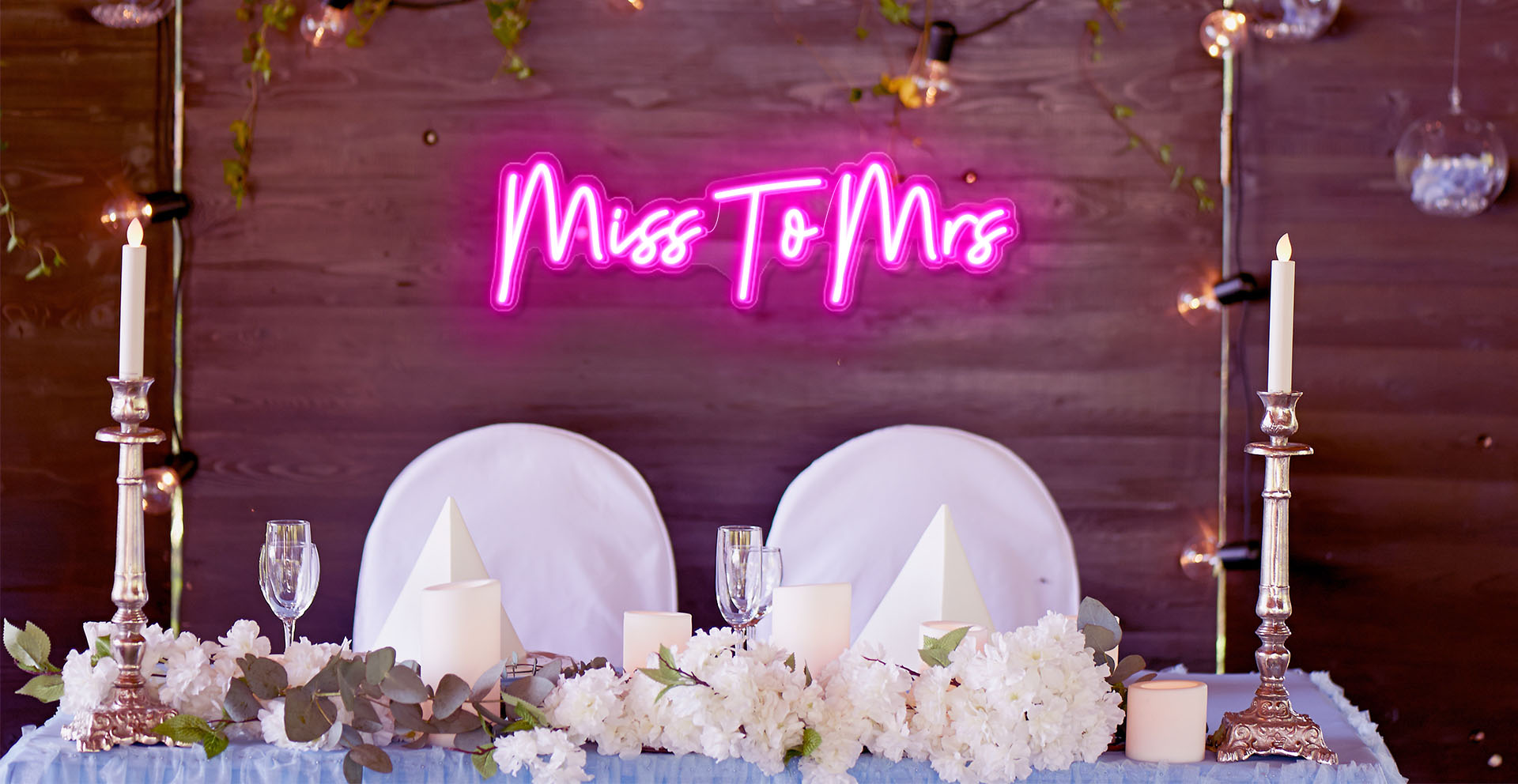 miss to mrs wedding sign