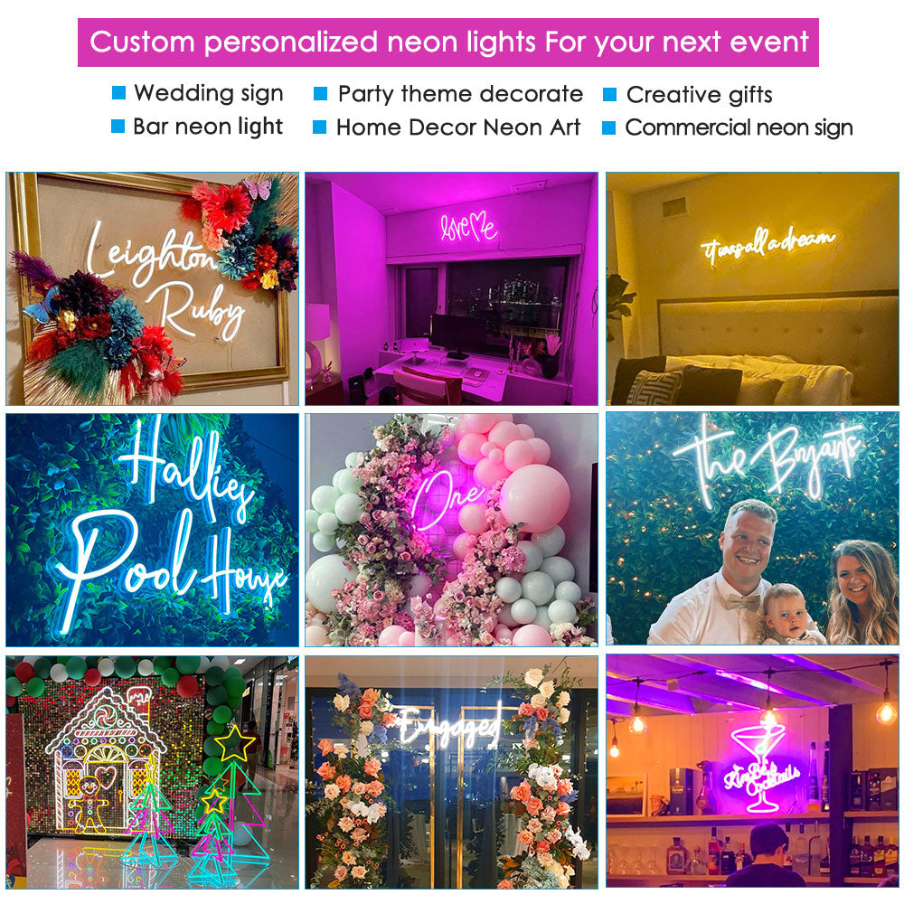 wedding neon light sign