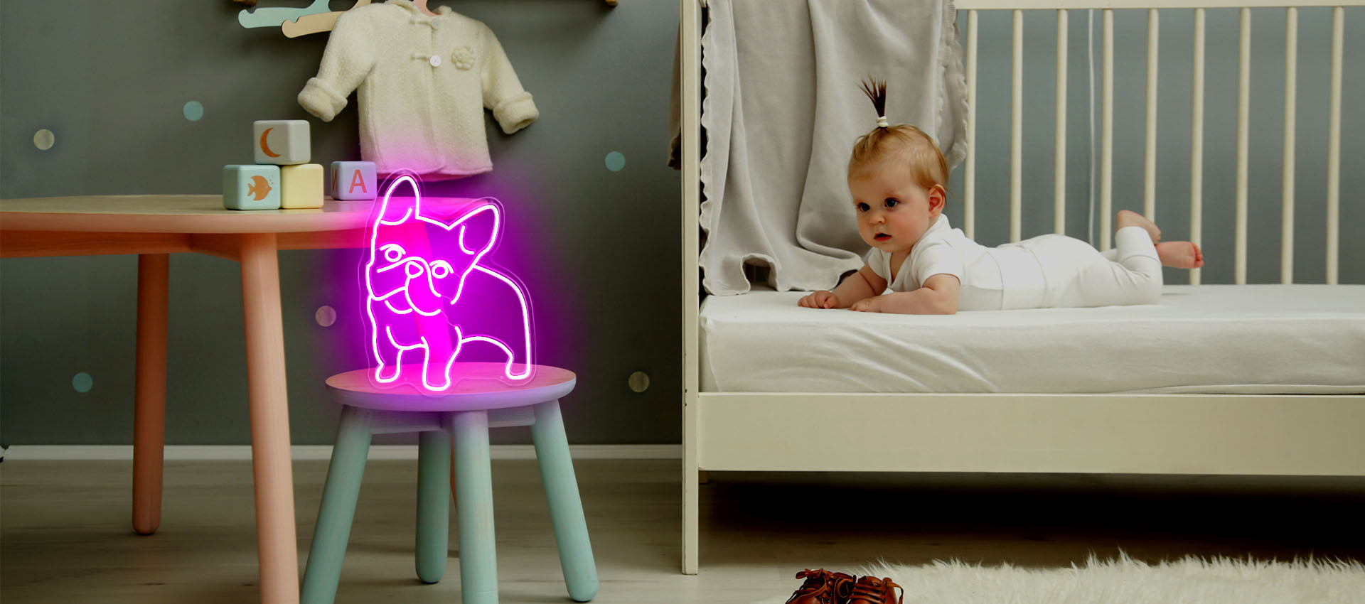 Pet Pug Dog neon lamps