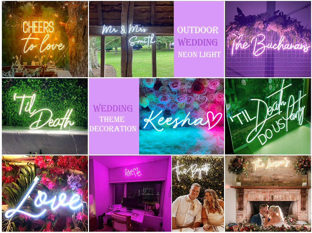 Cheers to love wedding led neon signs