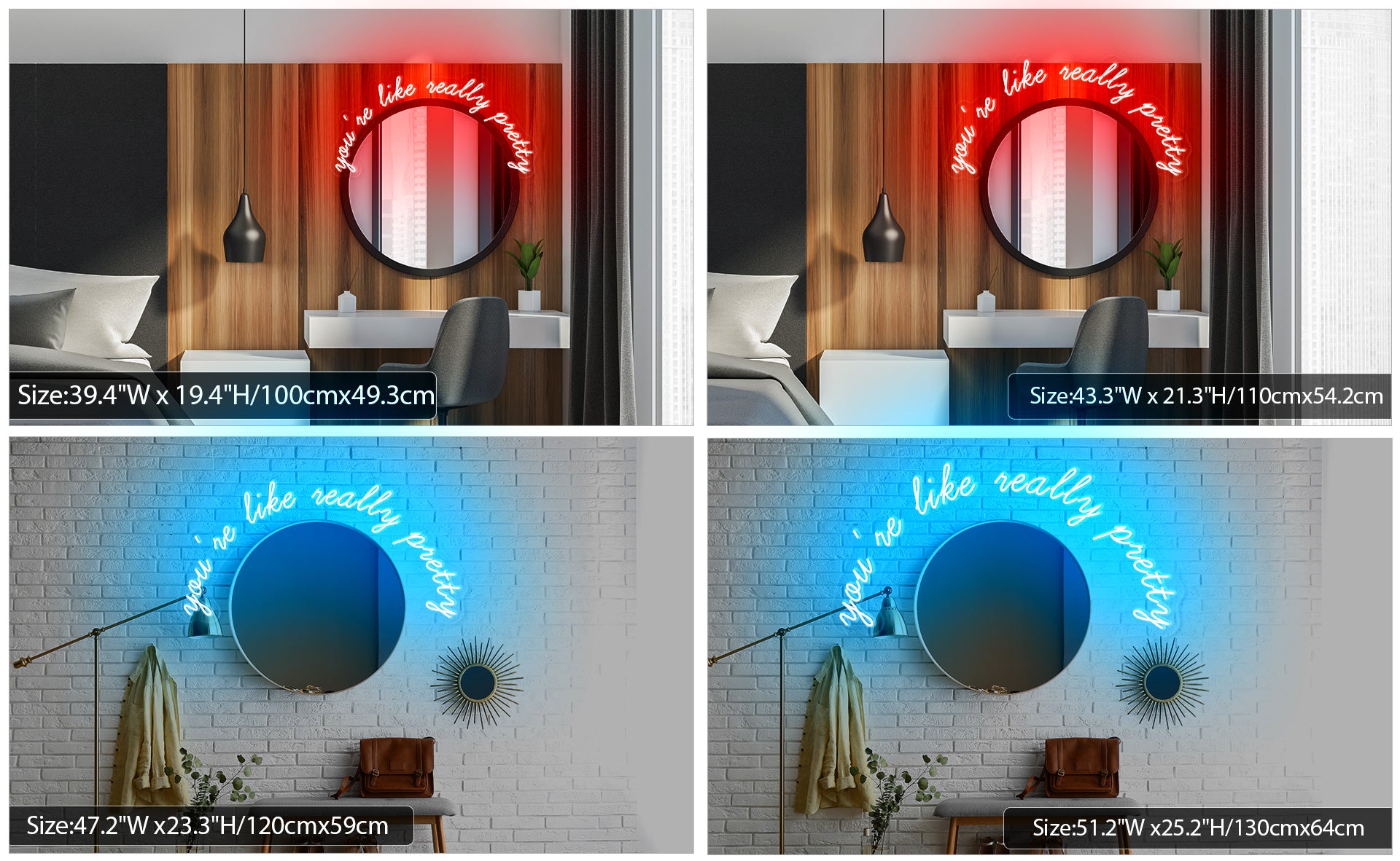 you're like really pretty neon light