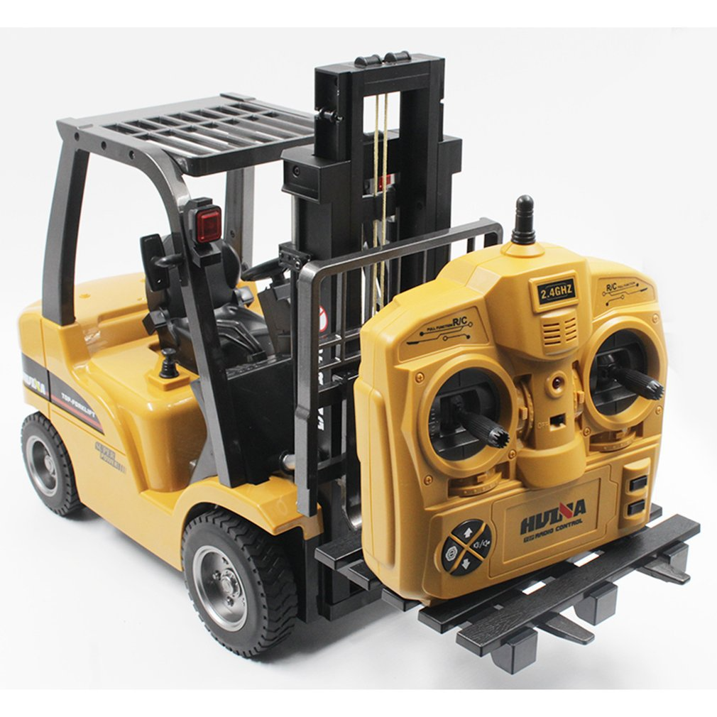 Huina 1577 Alloy Simulation Forklift Truck Crane 2.4GHz 8CH RC Car Toy