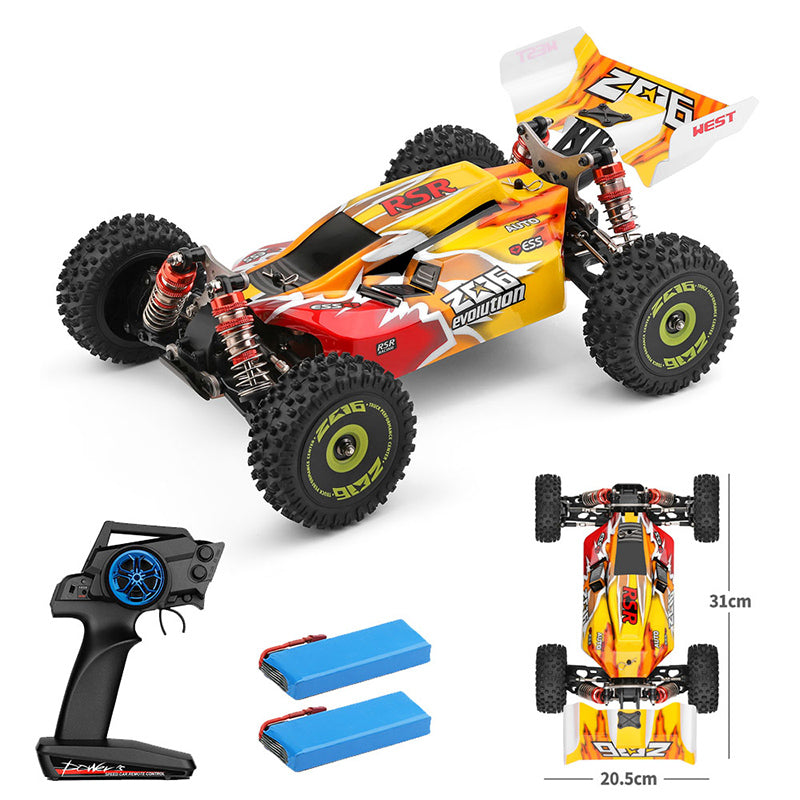 Wltoys 144010 4WD RC Car Brushless Racing 1/14 2.4G High Speed 75km/h Metal Chassis Off-road Drift Car