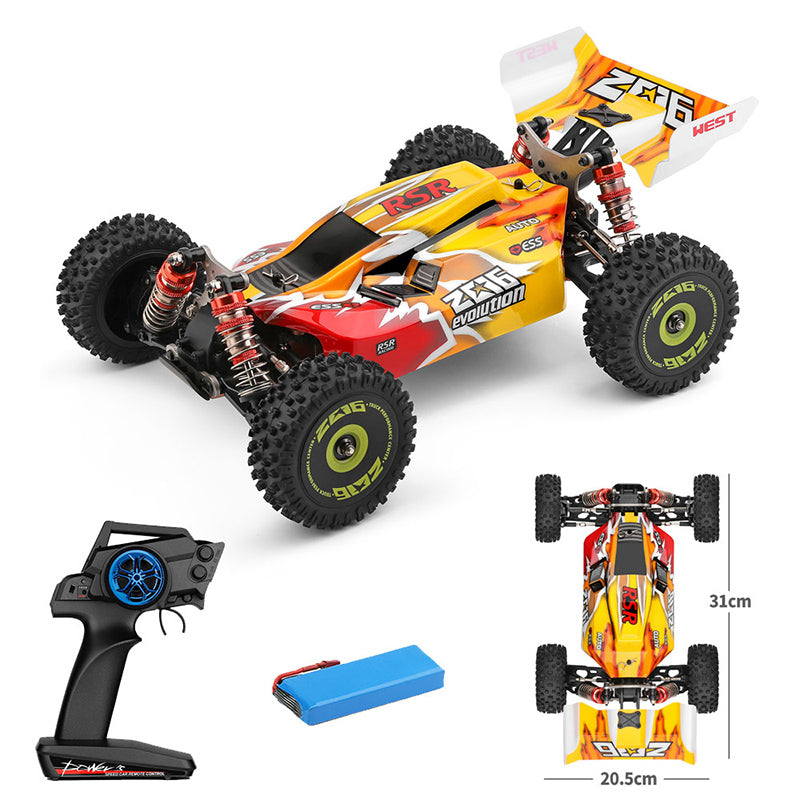 Wltoys 144010 4WD RC Car Brushless Racing 1/14 2.4G High Speed 75km/h Metal Chassis Off-road Drift Car