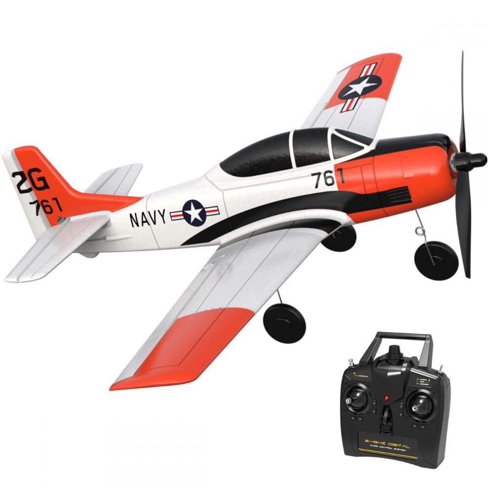 RC Plane Volantex T28 2.4GHz 4CH 6-Axis One Key U-Turn Aerobatic Xpilot Stabilization System Plane Toy