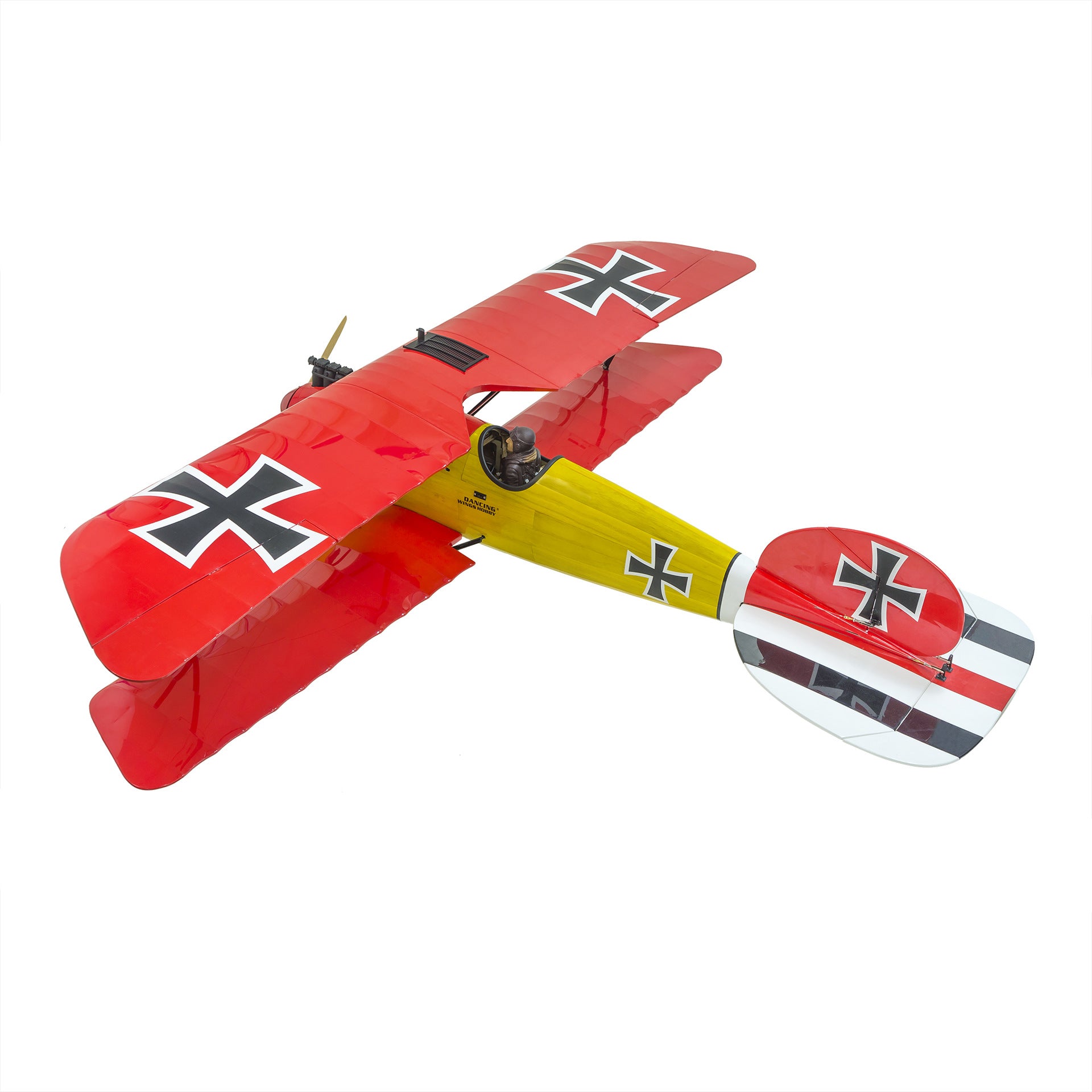 DWHobby Balsa wood Plane Albatross DIII ARF Large Gas Power Methanol Airplane Biplane Balsa Plane Kits 1800mm Wingspan