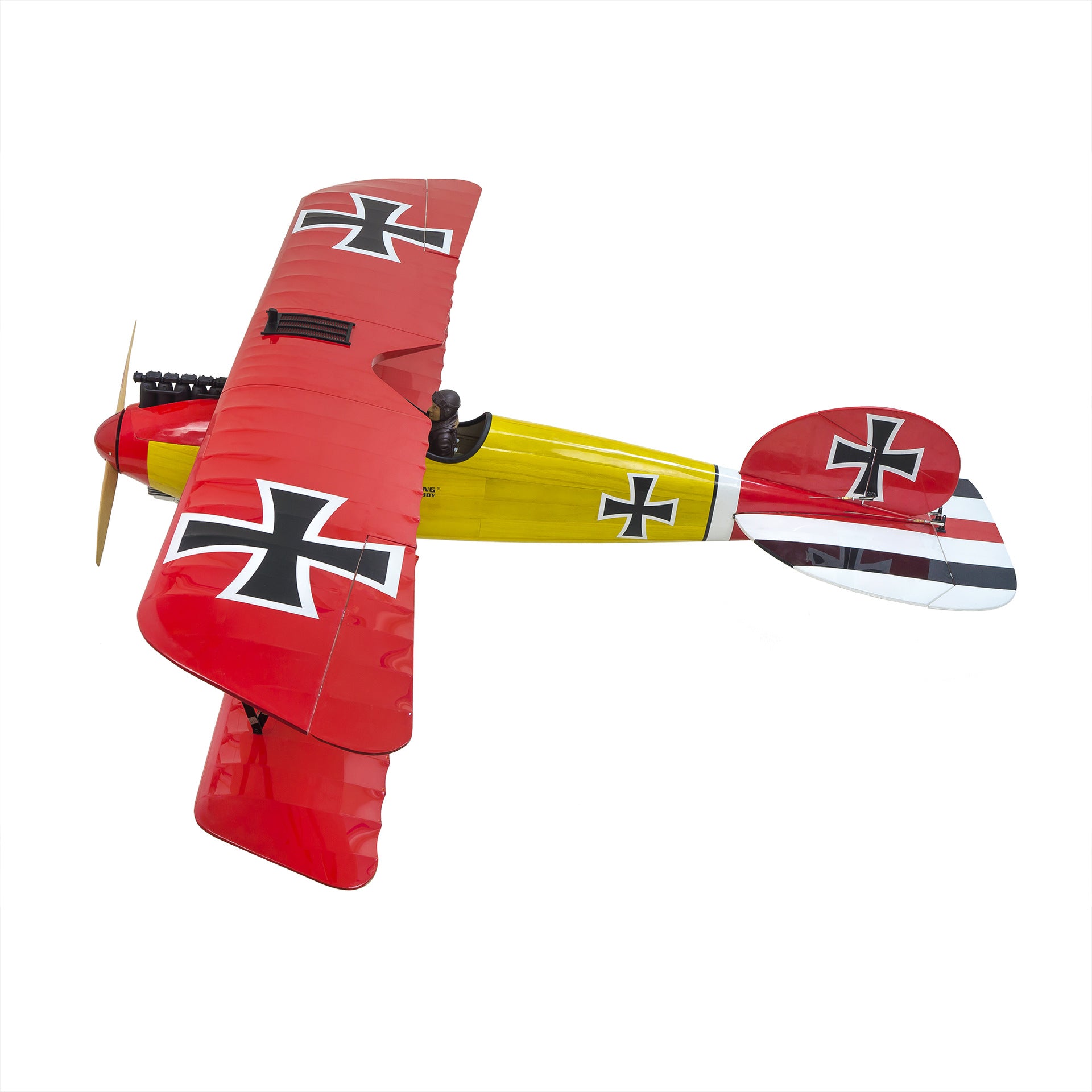 DWHobby Balsa wood Plane Albatross DIII ARF Large Gas Power Methanol Airplane Biplane Balsa Plane Kits 1800mm Wingspan