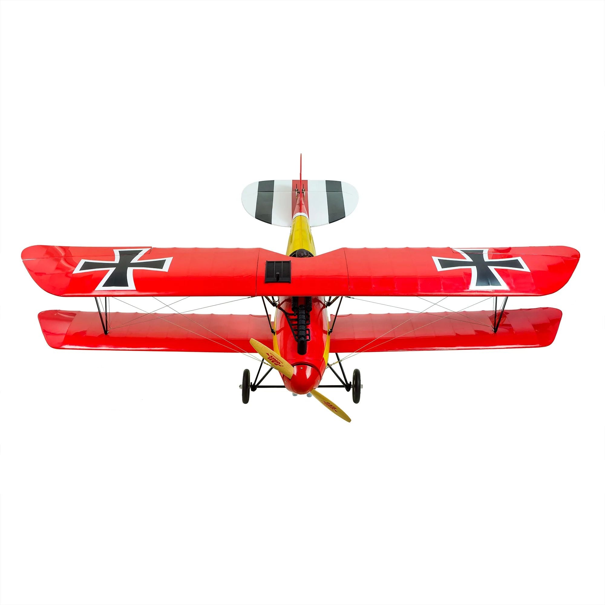 DWHobby Balsa wood Plane Albatross DIII ARF Large Gas Power Methanol Airplane Biplane Balsa Plane Kits 1800mm Wingspan