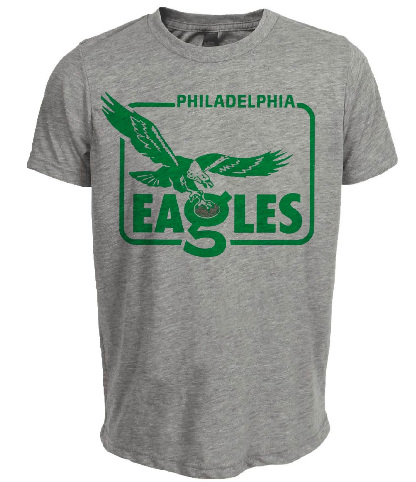 Philadelphia Eagles Retro Football 1965 Artwork Heather Gray Sublimated T-Shirt