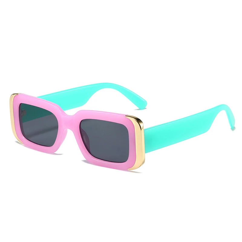 Square Sunglasses Jelly Color Shades UV400
