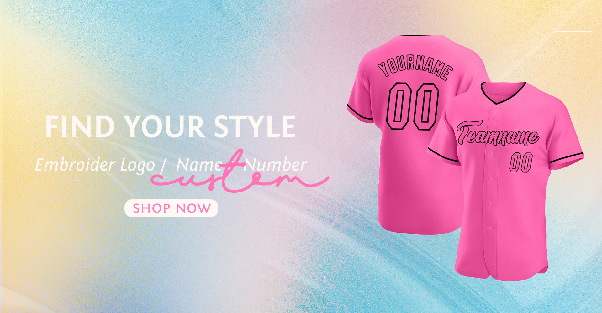Custom Baseball Pink Jerseys and Uniforms Authentic Sale – FansCustom