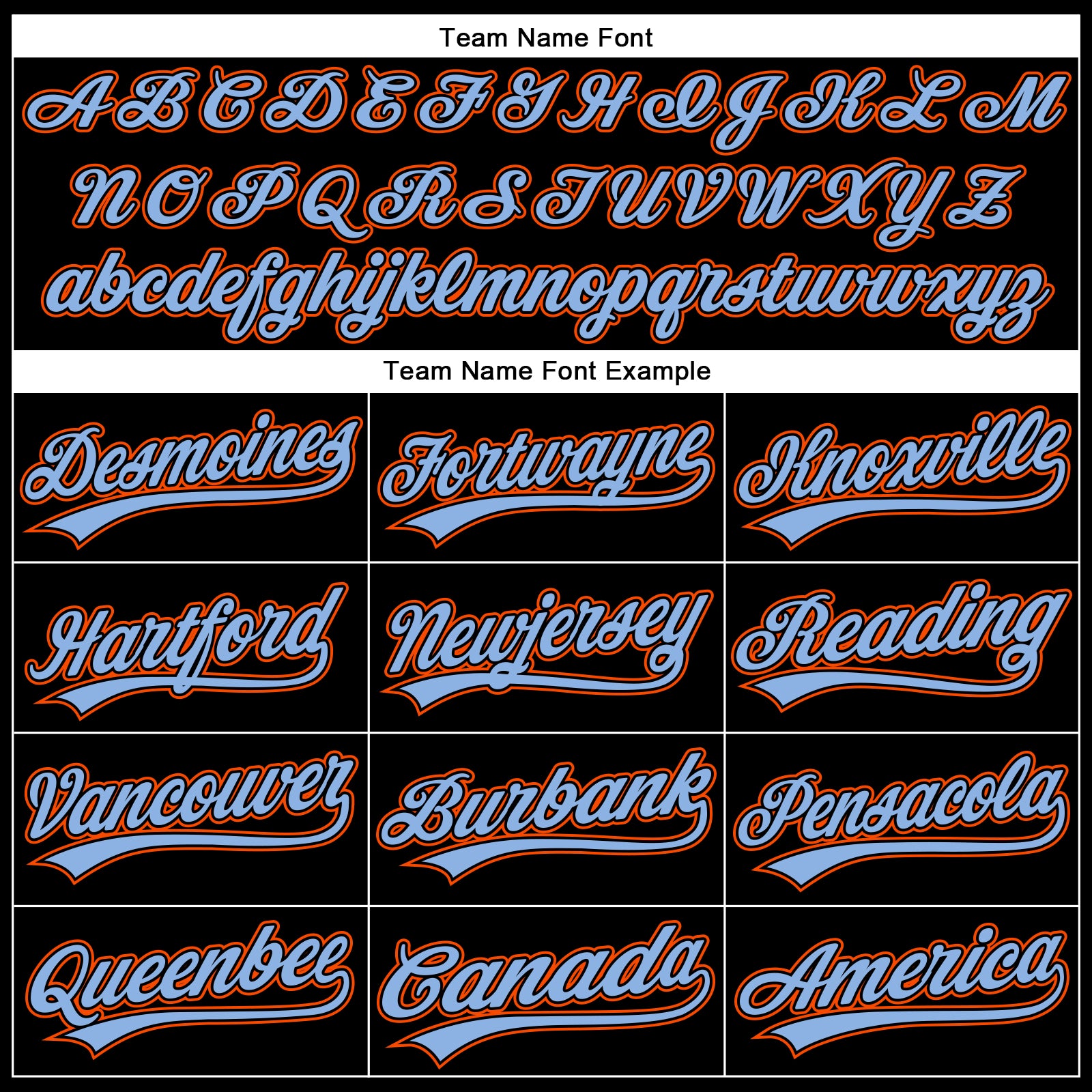 Custom Black Orange-Powder Blue 3D Pattern Design Curve Solid Authentic Baseball Jersey