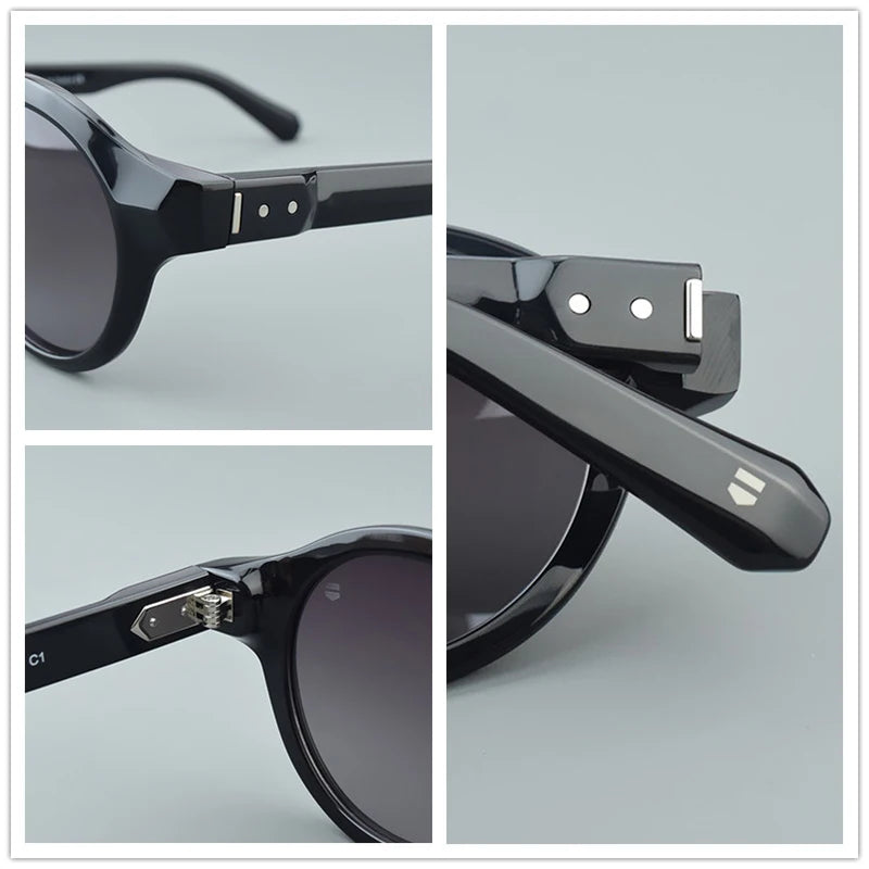Round new Brand vintage Polarized Sunglasses Men Women Sunglass Driving Sun glasses UV400 Fashion Male Acetate Female Glasses