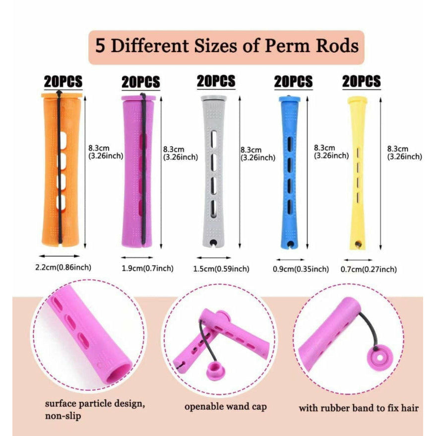 100 pcs PERM RODS/COLD WAVE RODS