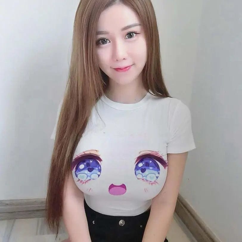 Anime Graphic T Shirt Crop Top