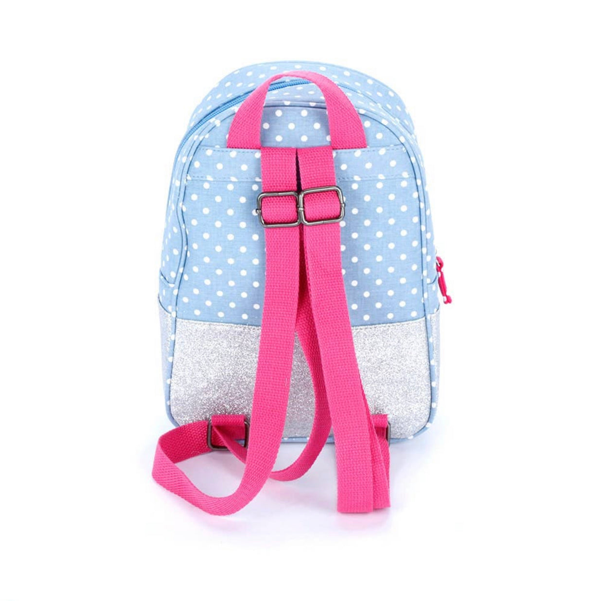 Preschool Mini Backpack: Blue Polka Dot