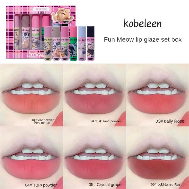 6 Colors Liquid Lipstick Lip Balm