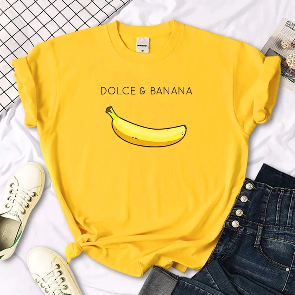 Banana Fruit Print T-Shirt